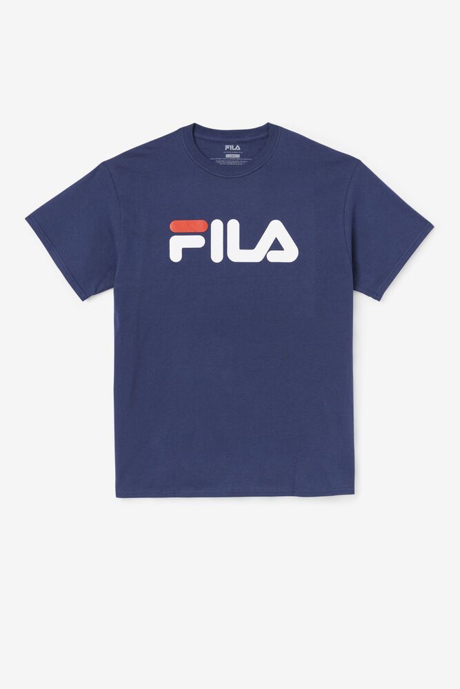 Fila Tričko Panske Logo Námornícka Modrá - SITFK3145